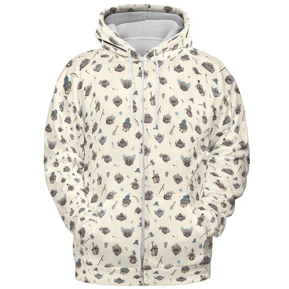 Kawaii Dices DnD Pattern All-over Print Hoodie - 4