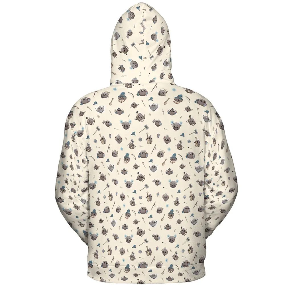 Kawaii Dices DnD Pattern All-over Print Hoodie - 5