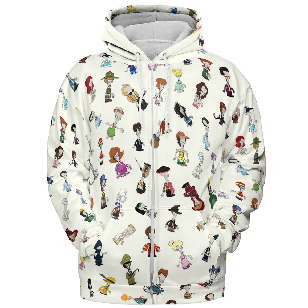 Roger persona Pop culture American Dad All-over Print Hoodie - 4