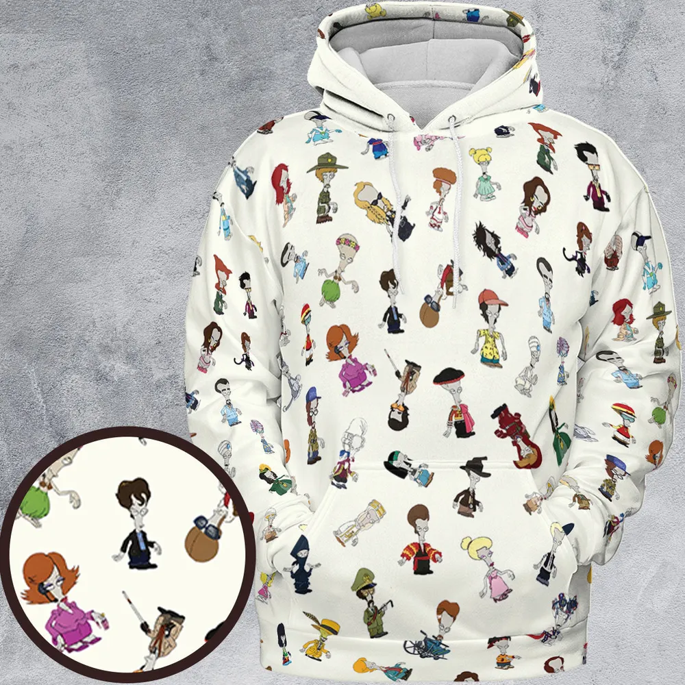 Roger persona Pop culture American Dad All-over Print Hoodie - 2