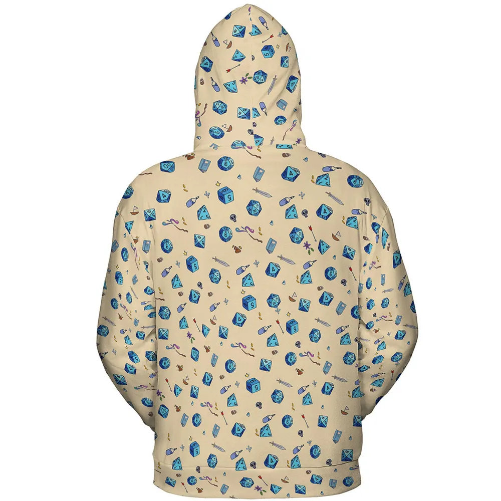 RPG DND Dices Pattern All-over Print Hoodie - 5
