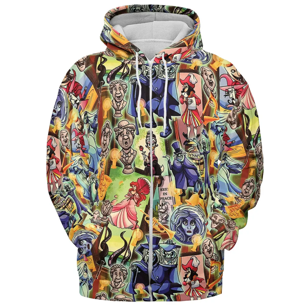999 Happy Haunts All-over Print Hoodie - 4