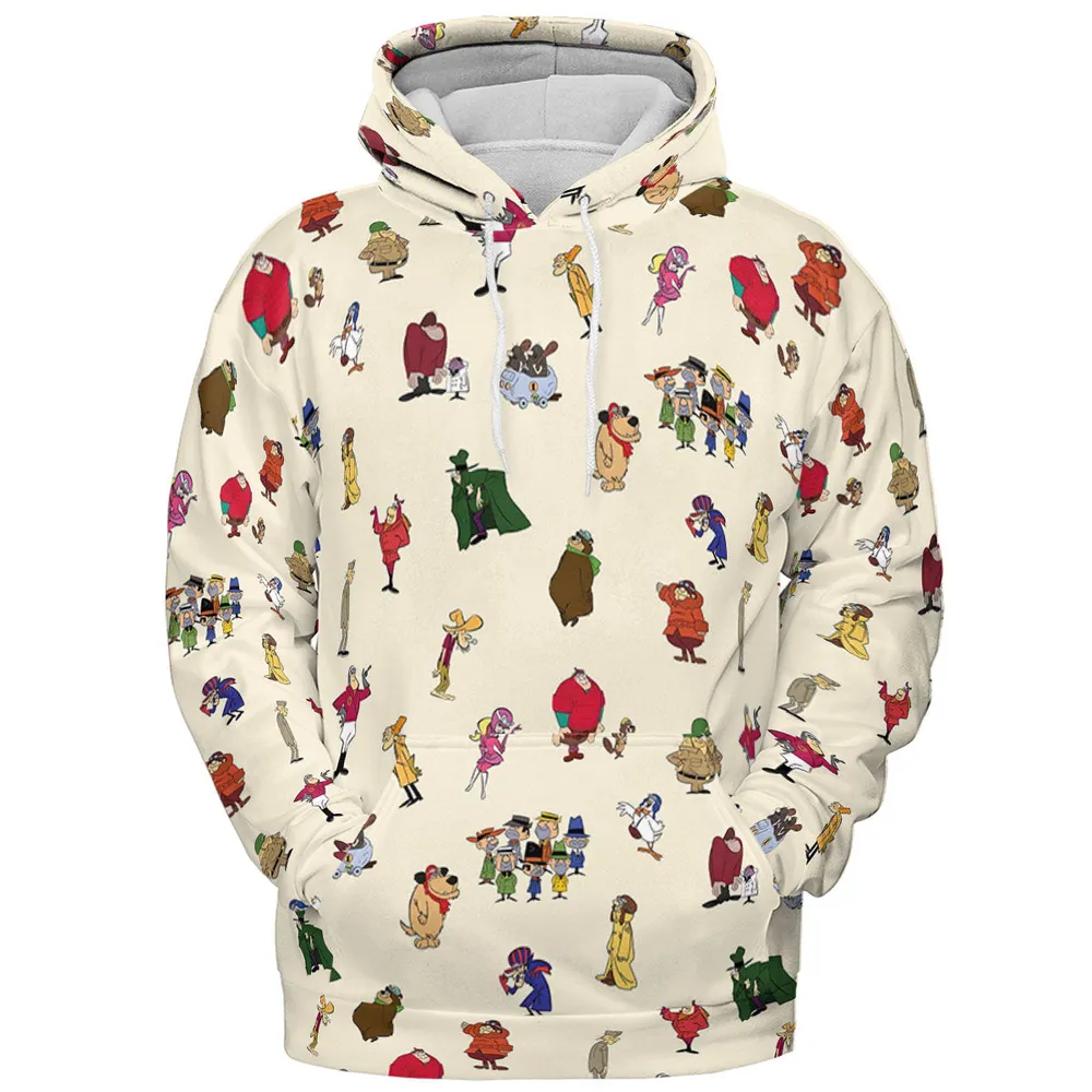 Wacky Races Characters All-over Print Hoodie - 3