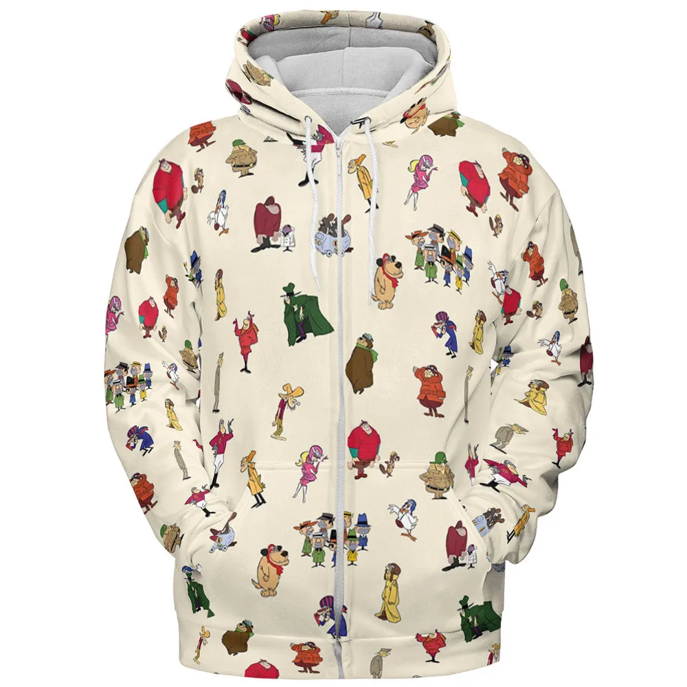 Wacky Races Characters All-over Print Hoodie - 4