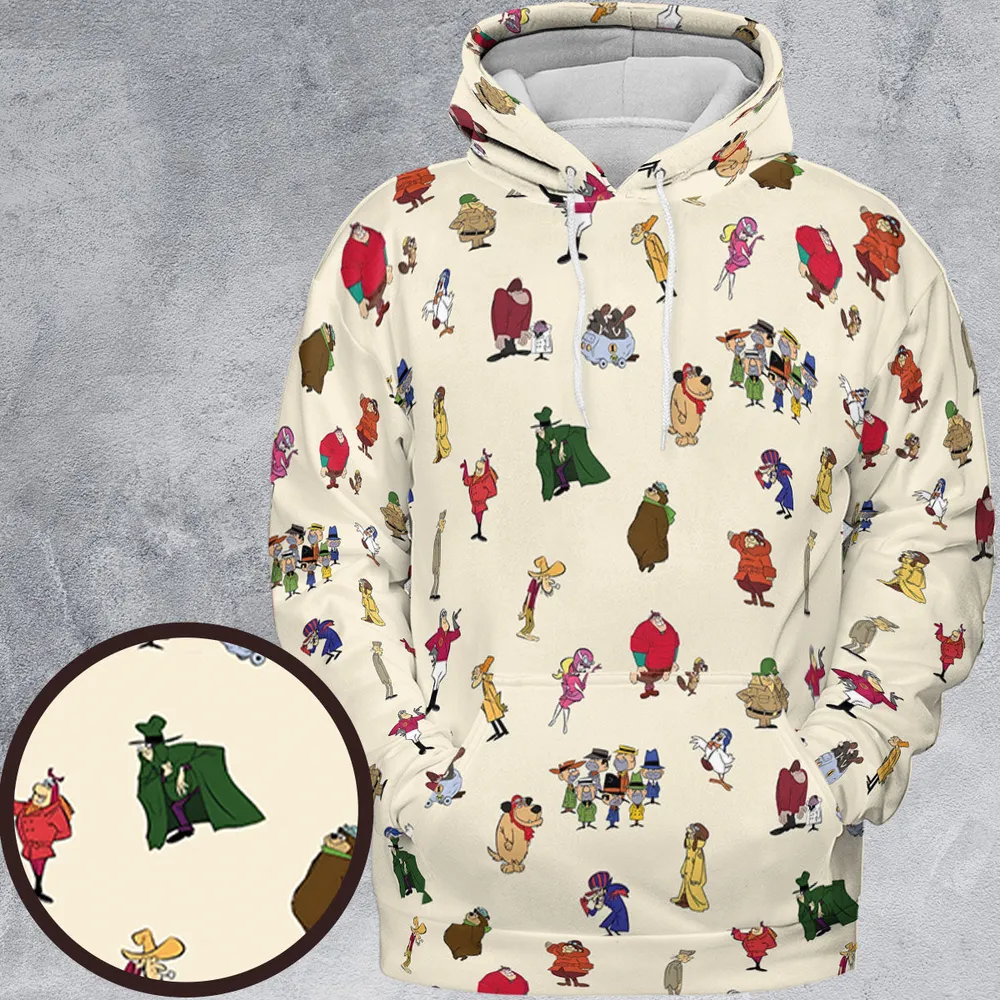 Wacky Races Characters All-over Print Hoodie - 2