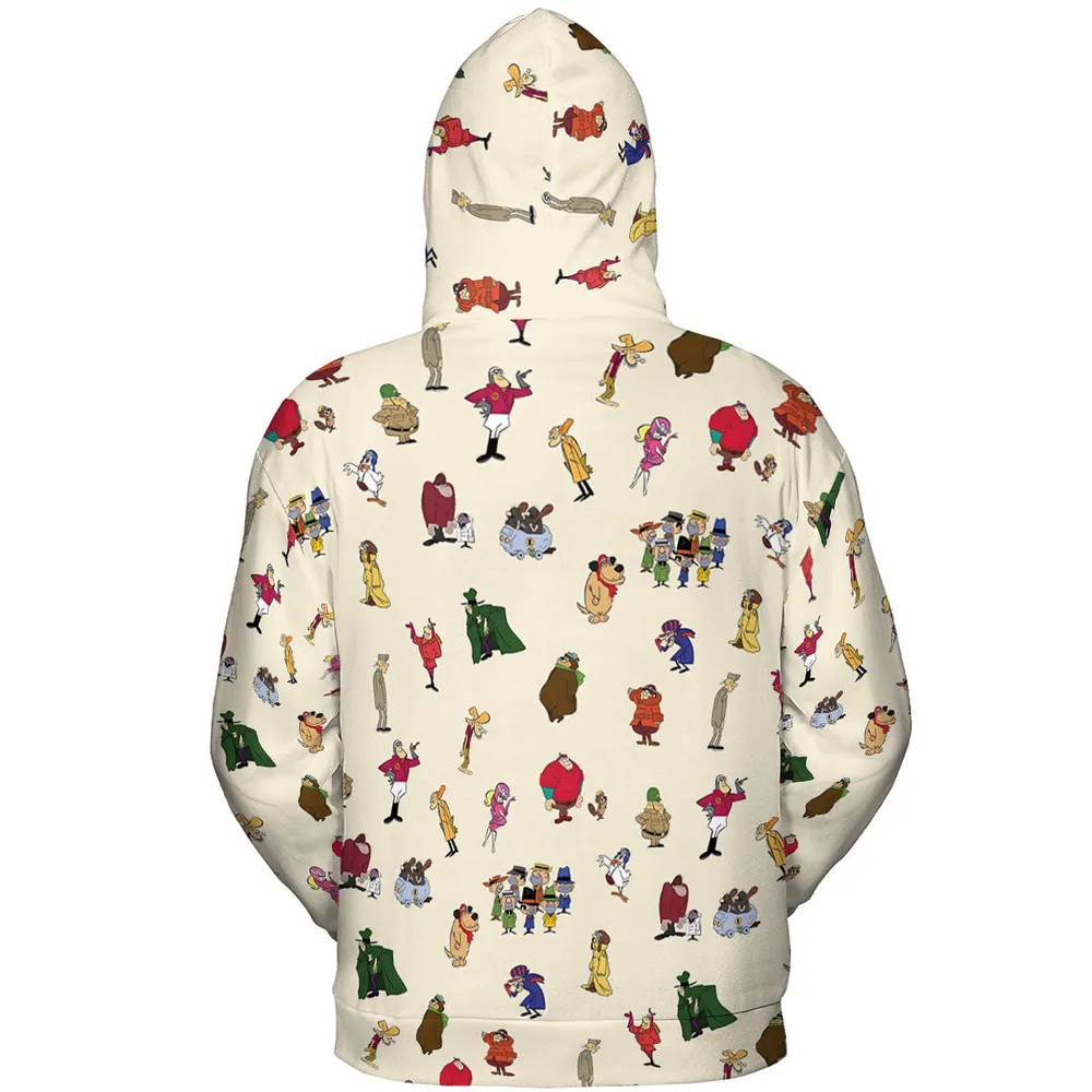 Wacky Races Characters All-over Print Hoodie - 5