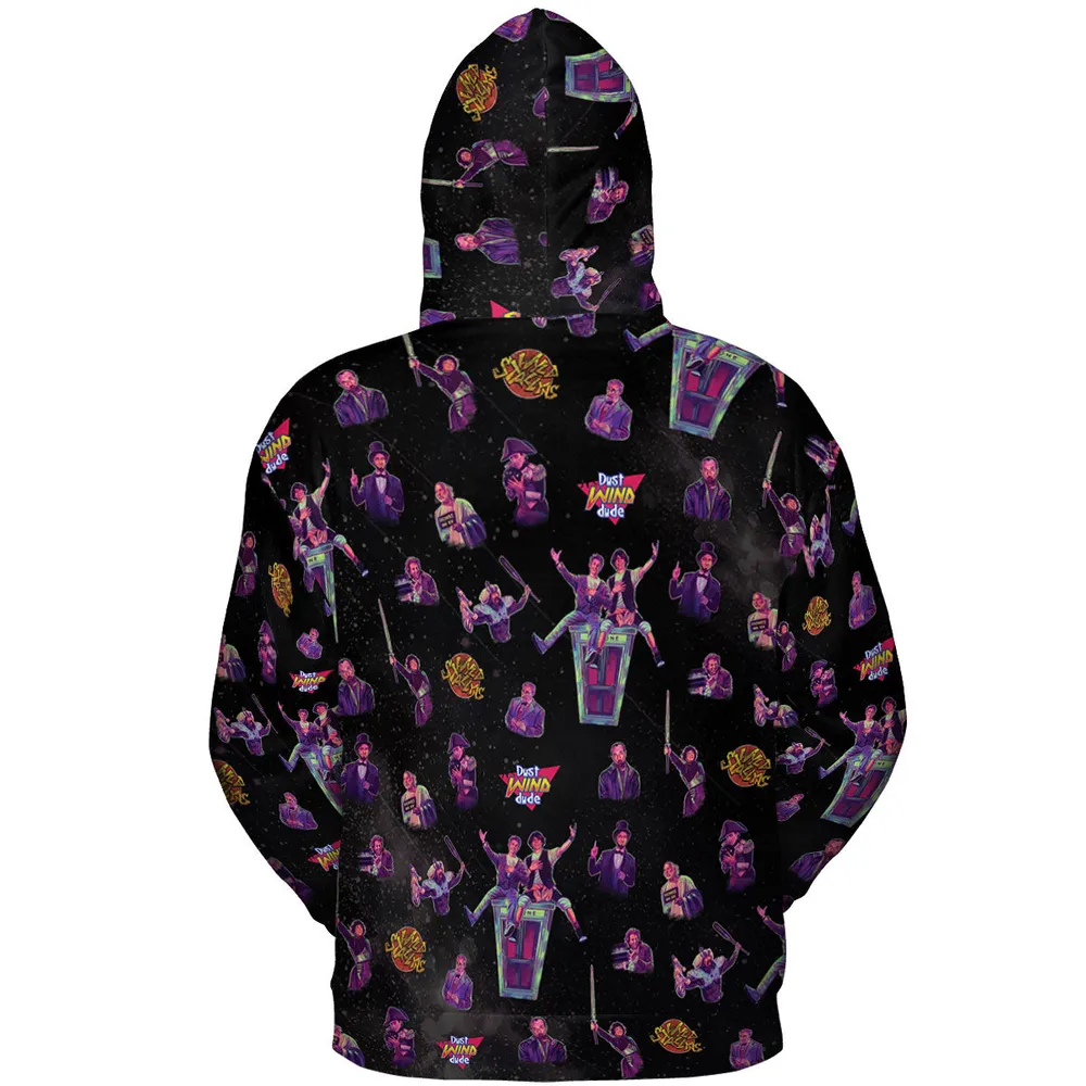 Wyld Stallyns Bill and Ted's Excellent Adventure Character All-over Print Hoodie - 5