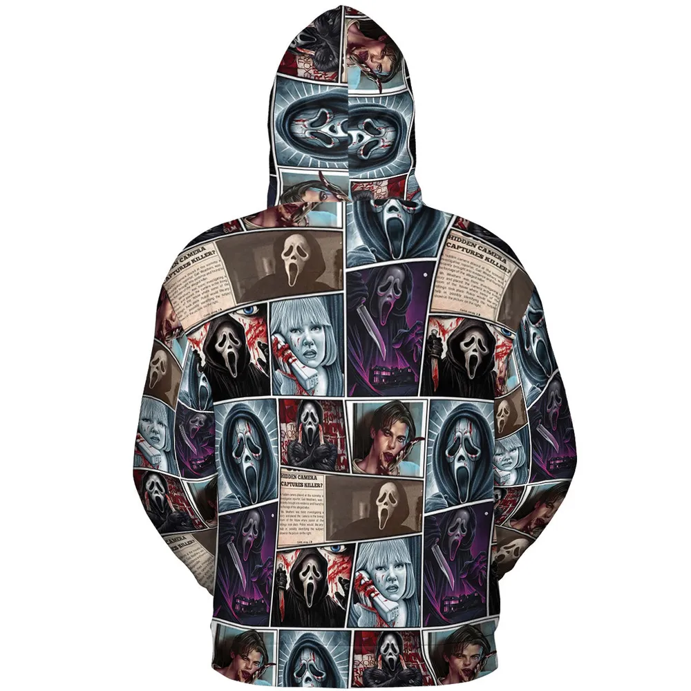 Scream Ghostface Horror Movie Halloween All-over Print Hoodie - 5