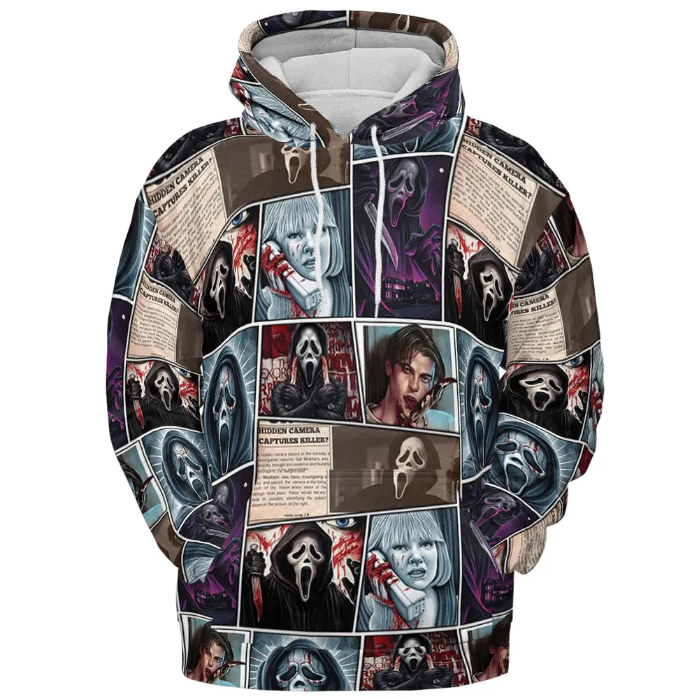 Scream Ghostface Horror Movie Halloween All-over Print Hoodie - 3