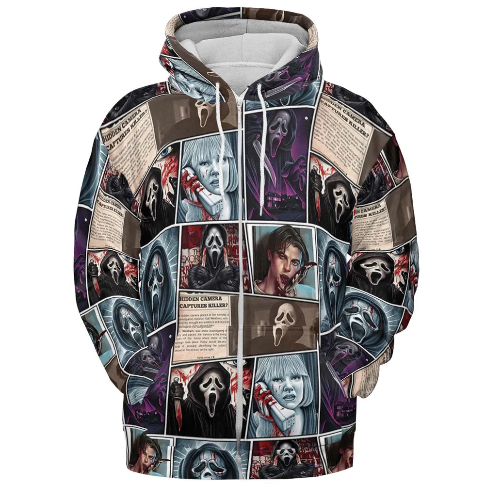 Scream Ghostface Horror Movie Halloween All-over Print Hoodie - 4