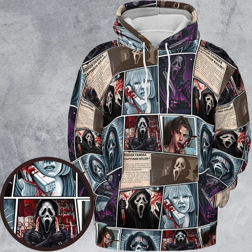 Scream Ghostface Horror Movie Halloween All-over Print Hoodie - 2