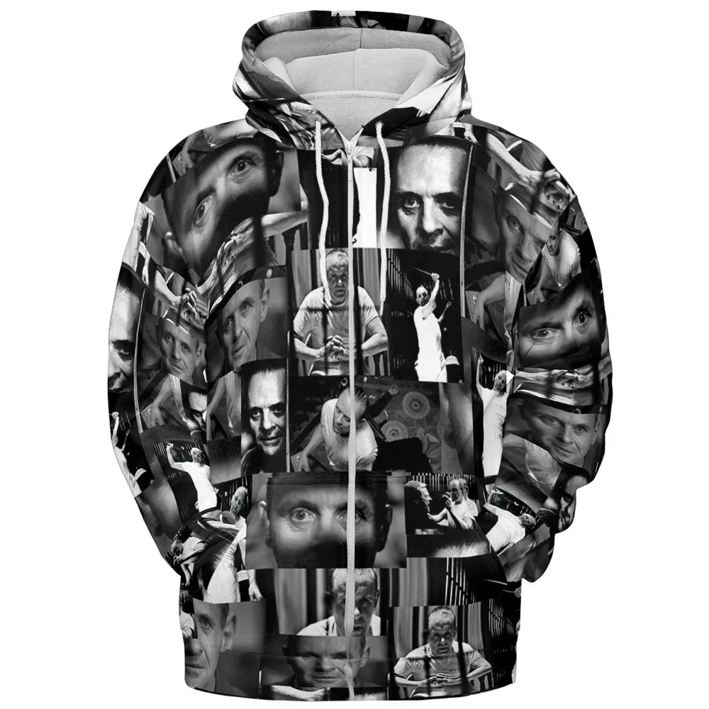 Hannibal Lecter The Silence of the Lambs All-over Print Hoodie - 4