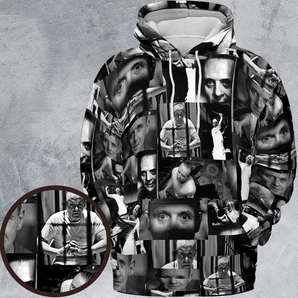 Hannibal Lecter The Silence of the Lambs All-over Print Hoodie - 2