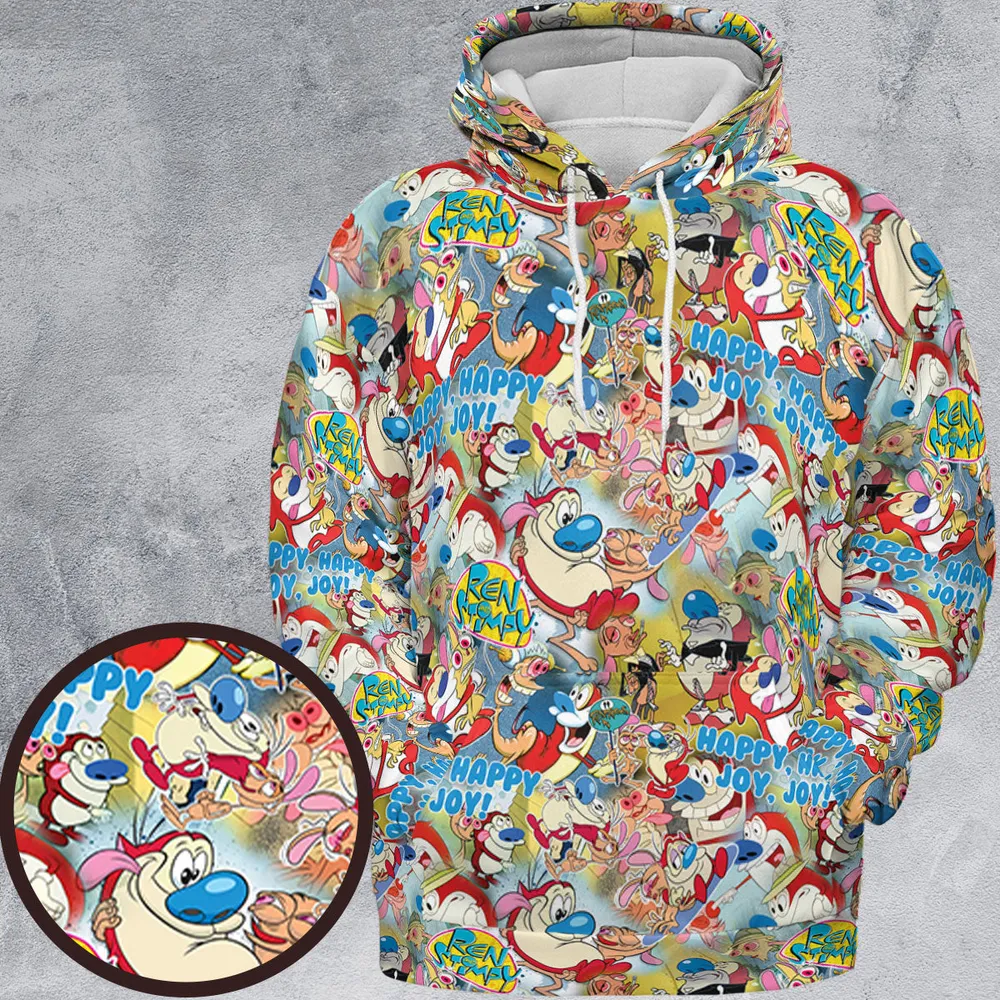 The Ren and Stimpy Show All-over Print Hoodie - 2