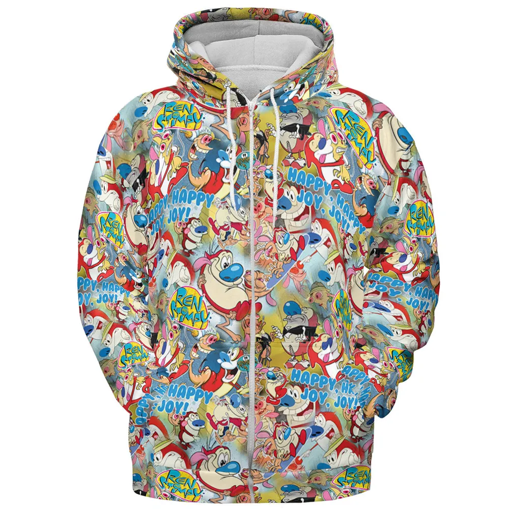 The Ren and Stimpy Show All-over Print Hoodie - 4