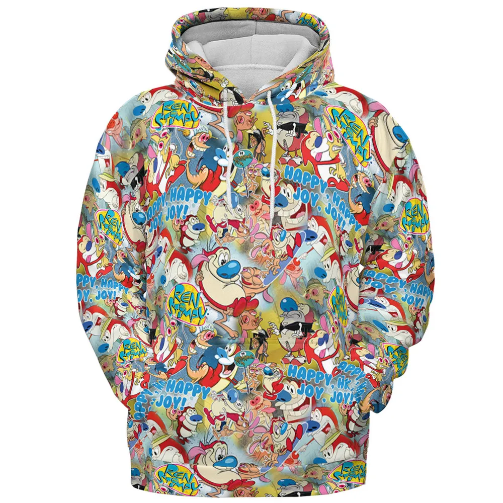 The Ren and Stimpy Show All-over Print Hoodie - 3