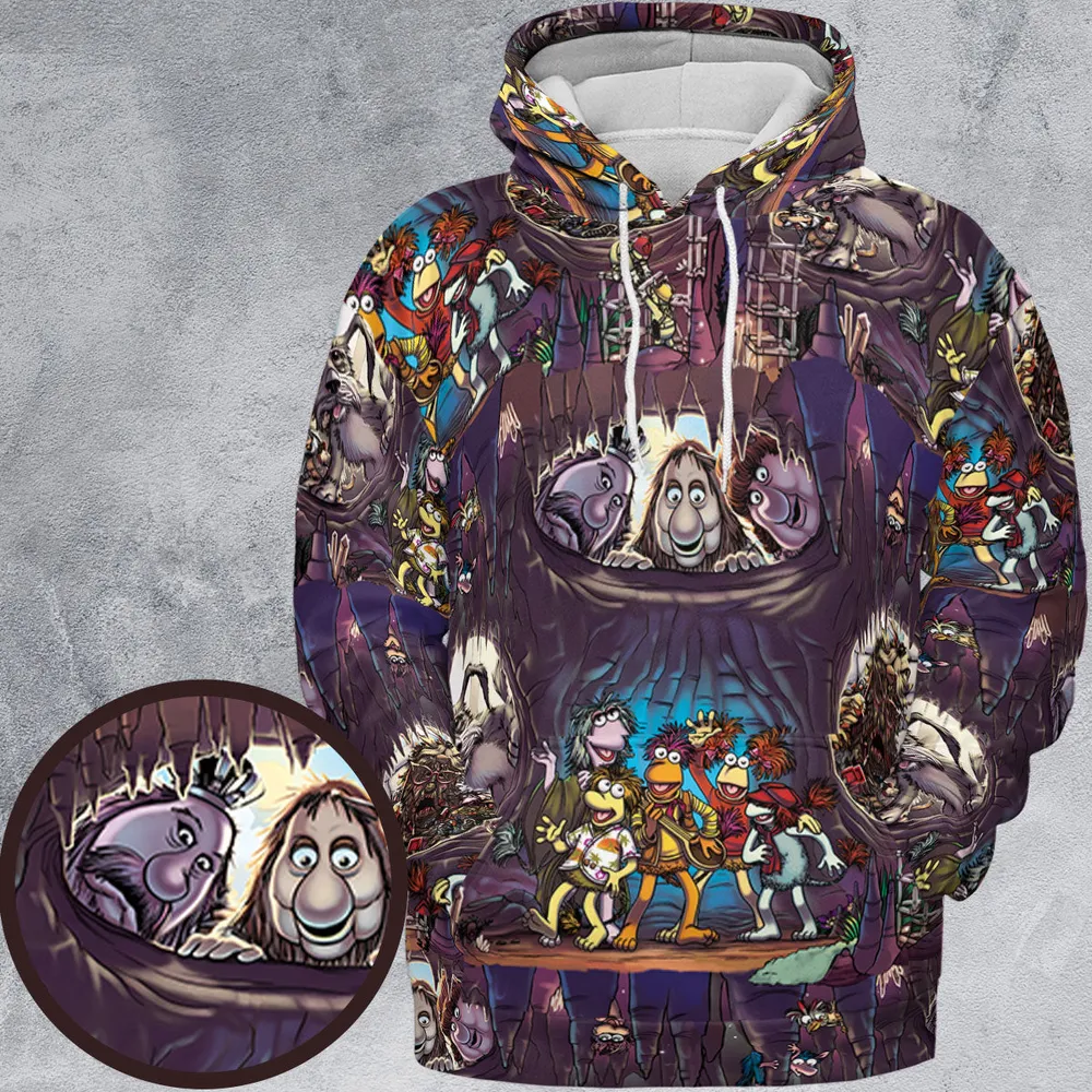 It's All Connected Fraggle Rock All-over Print Hoodie - 2