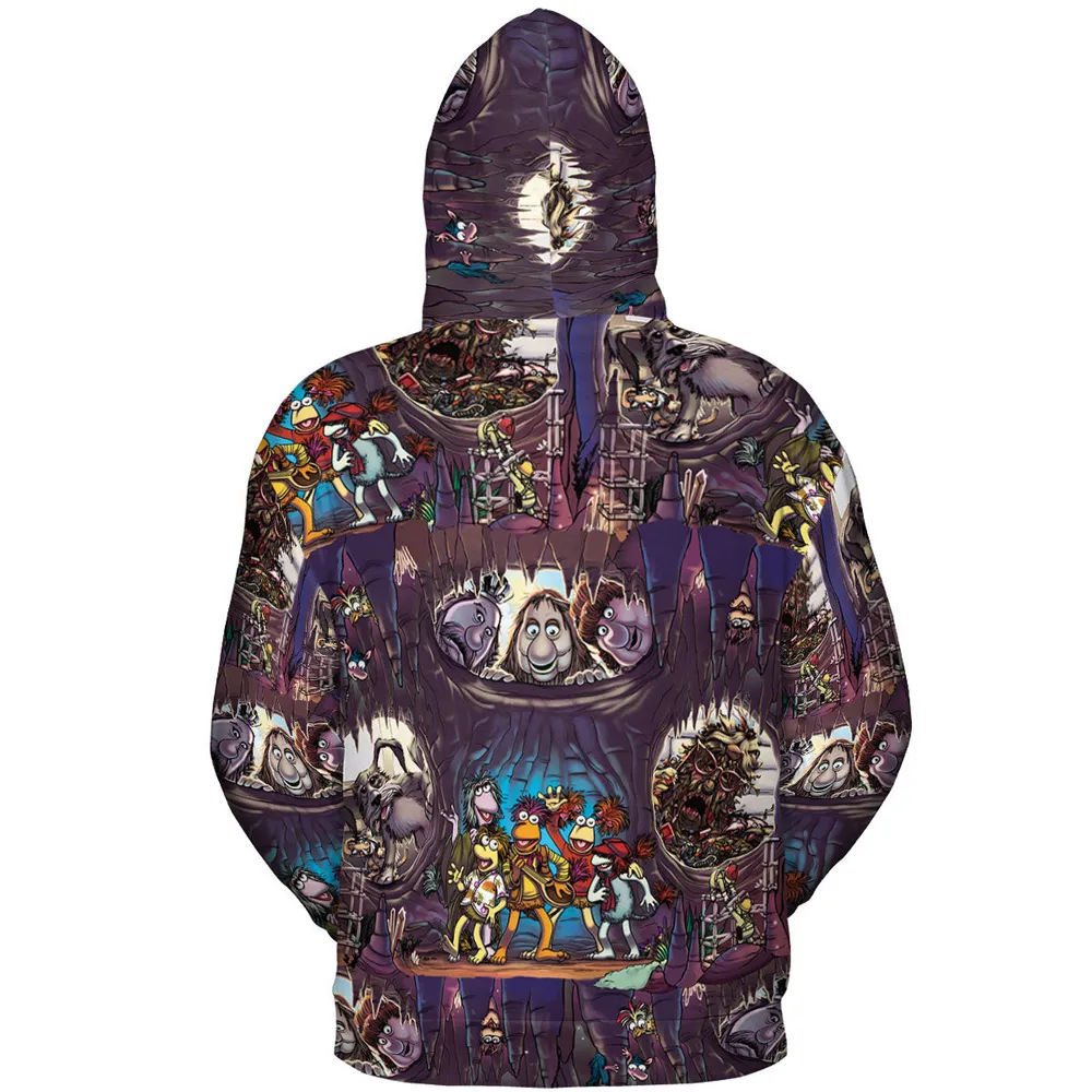 It's All Connected Fraggle Rock All-over Print Hoodie - 5