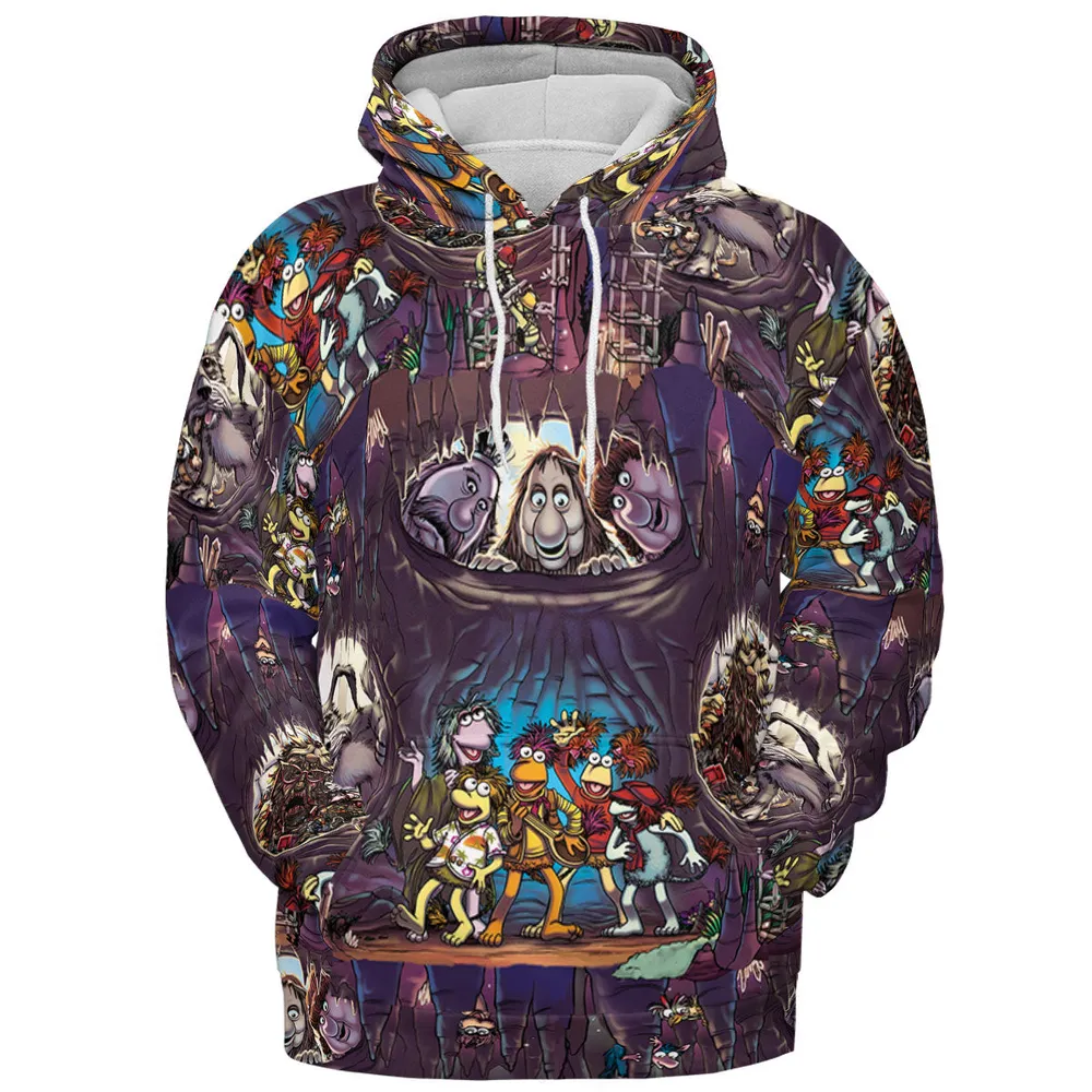 It's All Connected Fraggle Rock All-over Print Hoodie - 3