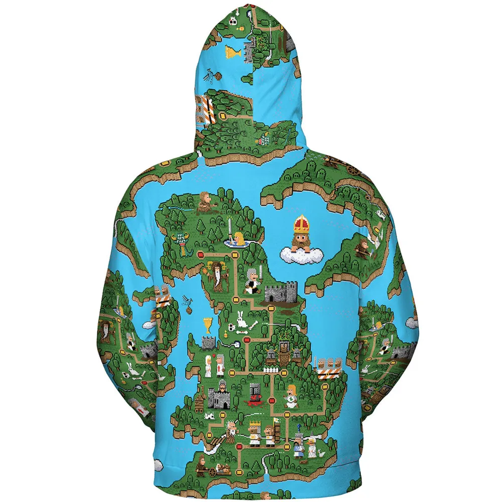 Pixel Art Python Monty Python All-over Print Hoodie - 5