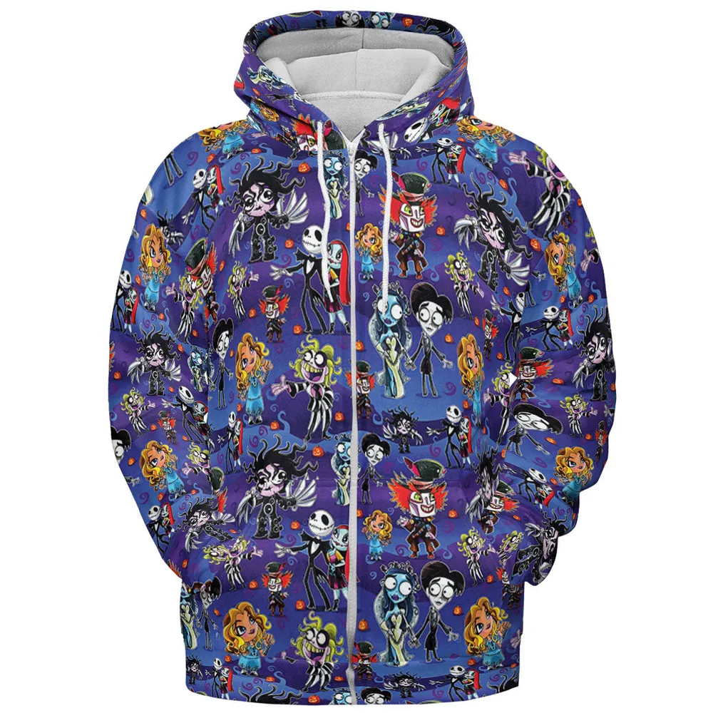 Tim Burton Movies All-over Print Hoodie - 4