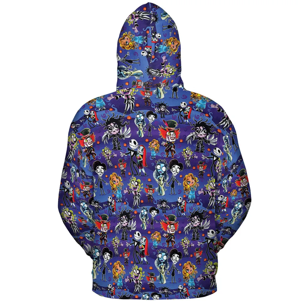 Tim Burton Movies All-over Print Hoodie - 5