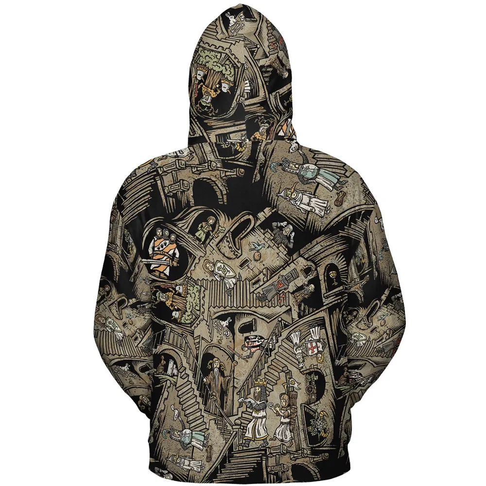 Monty Escher’s Relativity All-over Print Hoodie - 5