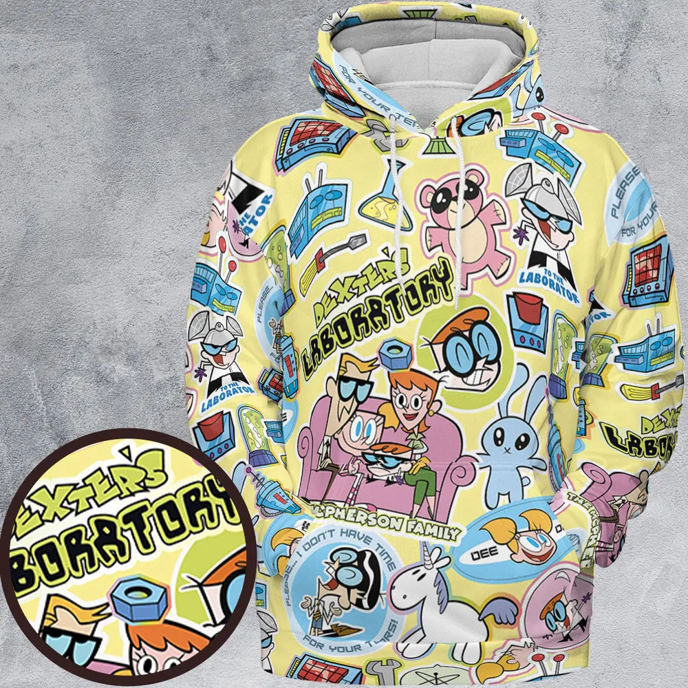 Dee Dee Mandark Dexter's Laboratory Funny All-over Print Hoodie - 2