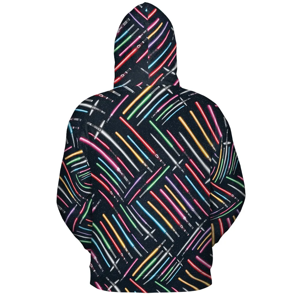 Lightsabers Star Wars Pattern All-over Print Hoodie - 5