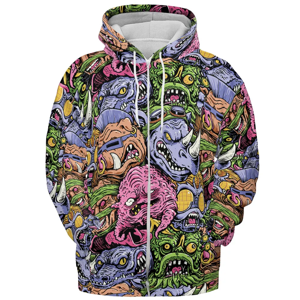 Nostalgic Villains Teenage Mutant Ninja Turtles All-over Print Hoodie - 4