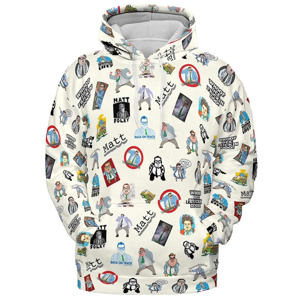 Chris Farley Matt Foley Motivational SNL All-over Print Hoodie - 3