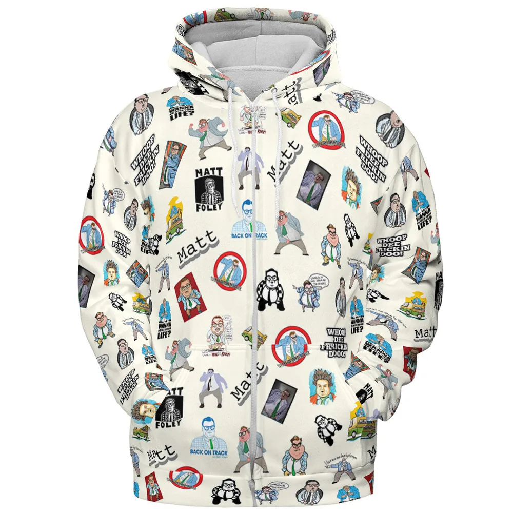 Chris Farley Matt Foley Motivational SNL All-over Print Hoodie - 4