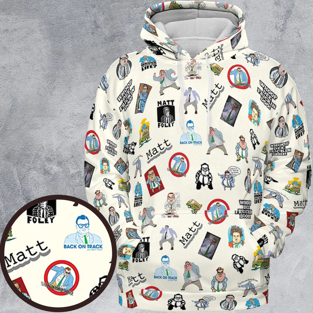 Chris Farley Matt Foley Motivational SNL All-over Print Hoodie - 2