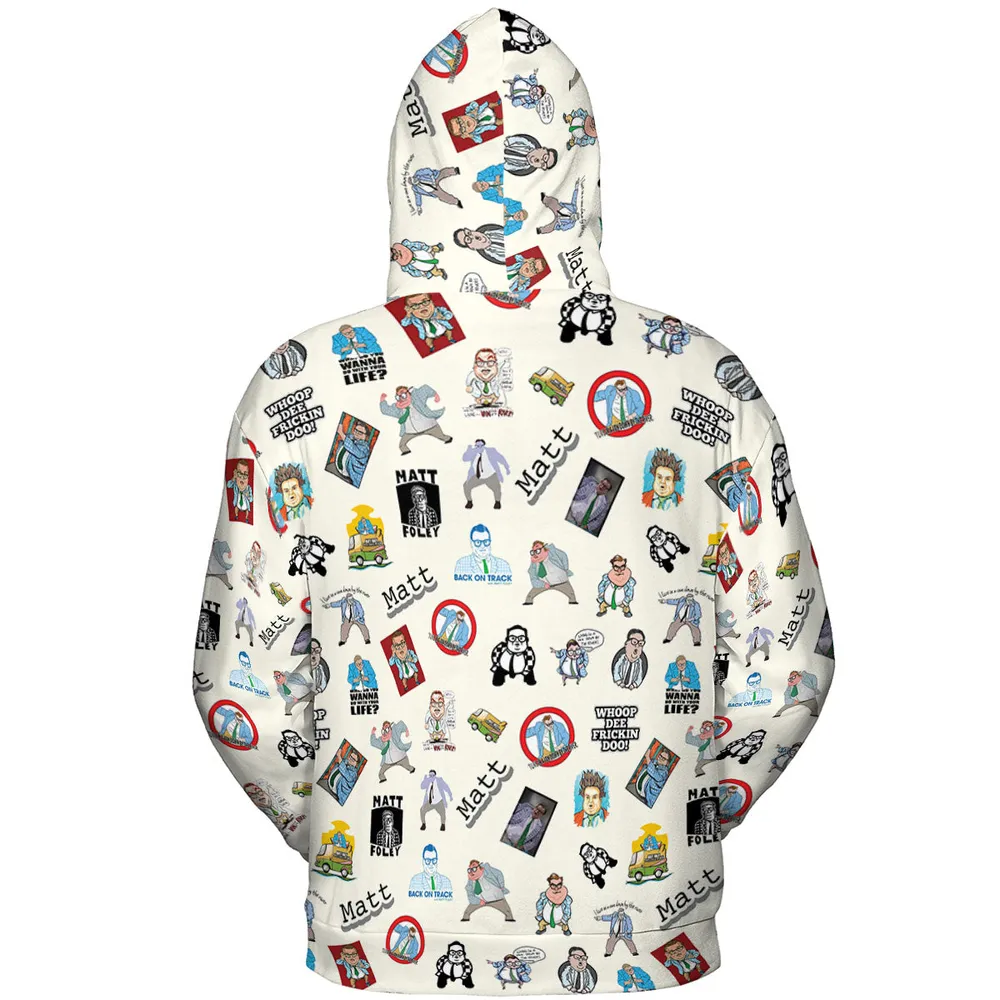 Chris Farley Matt Foley Motivational SNL All-over Print Hoodie - 5
