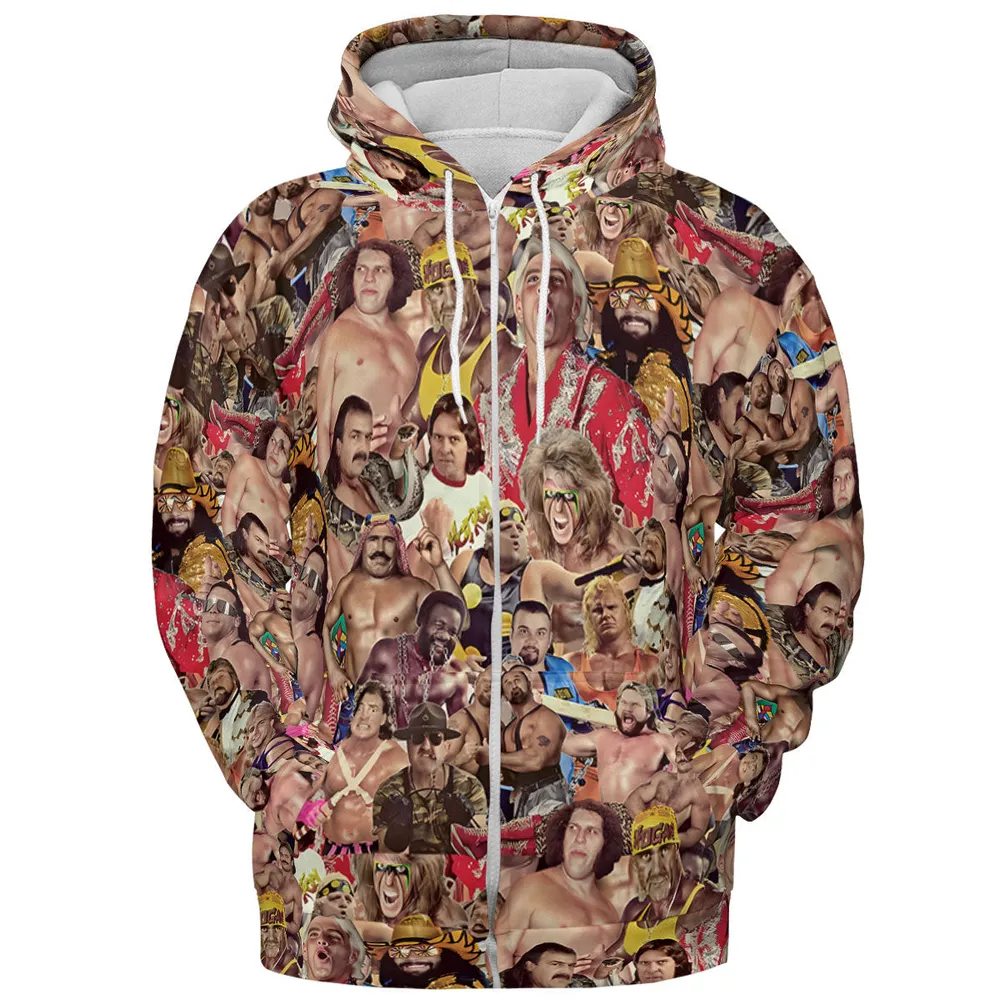 Pro Wrestlers All-over Print Hoodie - 4