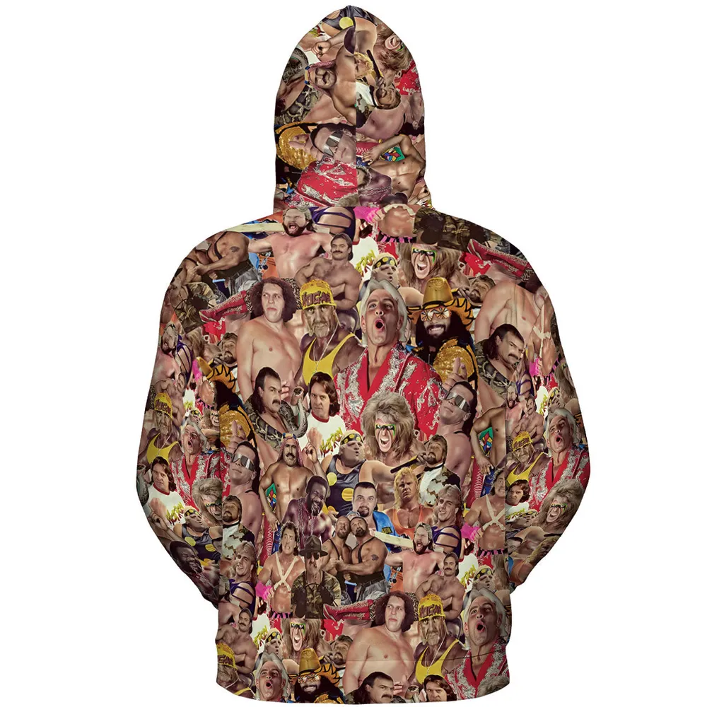 Pro Wrestlers All-over Print Hoodie - 5