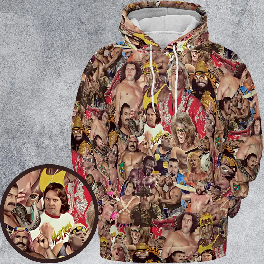 Pro Wrestlers All-over Print Hoodie - 2