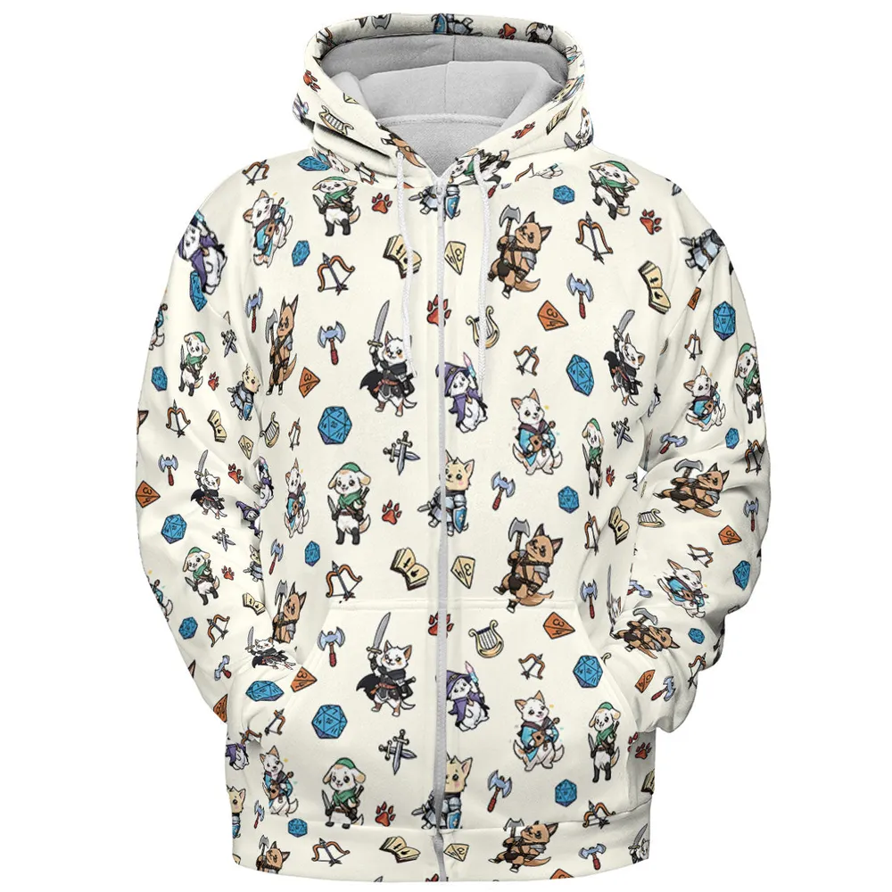 Dungeons and Dogs DnD All-over Print Hoodie - 4