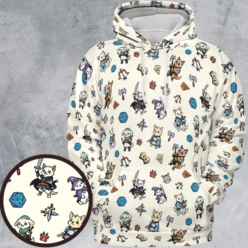 Dungeons and Dogs DnD All-over Print Hoodie - 2