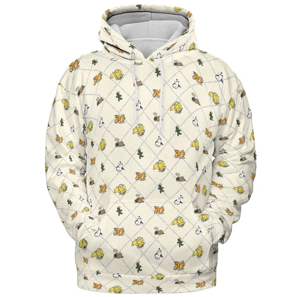 Final Fantasy Sleeping Creatures Pattern All-over Print Hoodie - 3