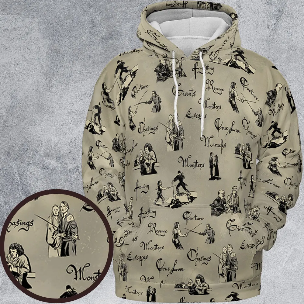Hencing Fighting The Princess Bride All-over Print Hoodie - 2