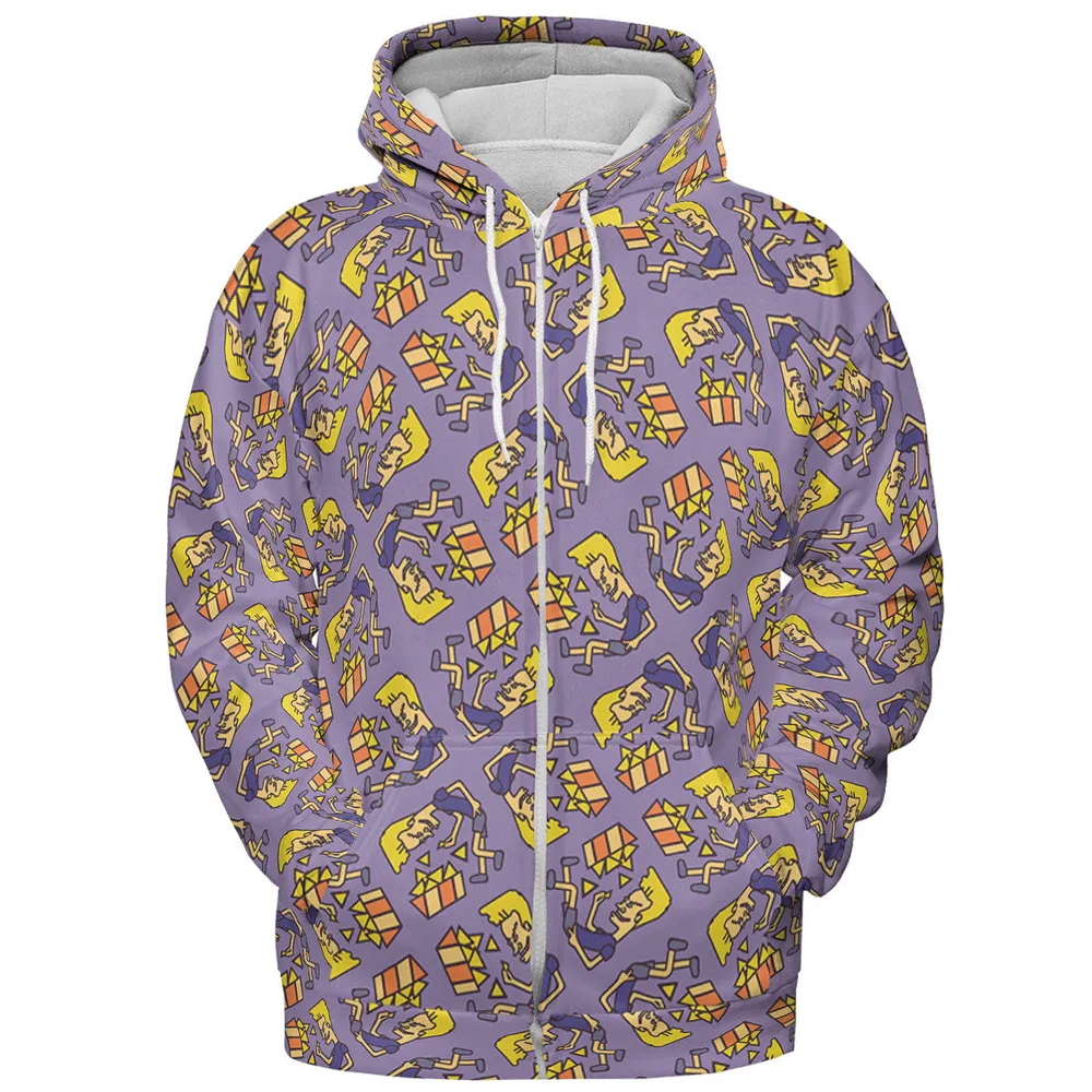 Nachos Rule Beavis and Butthead All-over Print Hoodie - 4