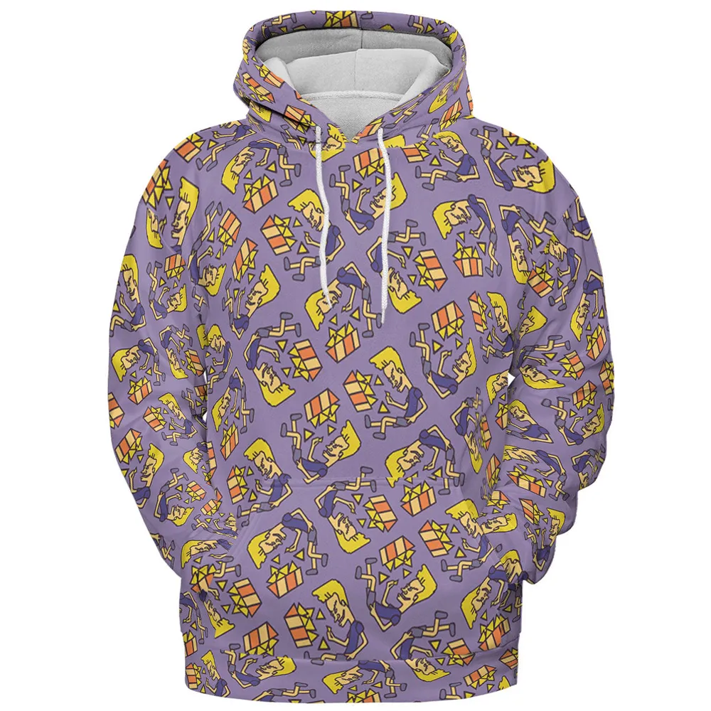 Nachos Rule Beavis and Butthead All-over Print Hoodie - 3