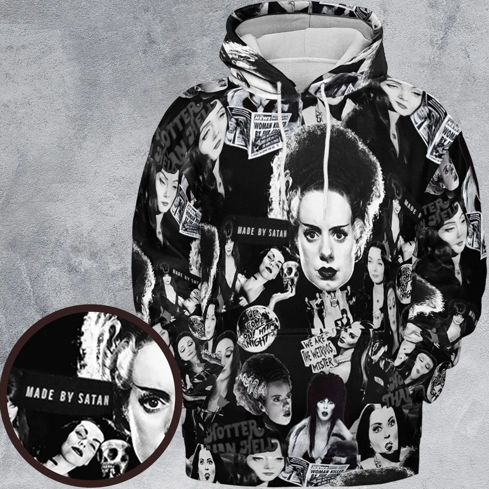 Horror Ladies Slay Collage Classic Horror Movies All-over Print Hoodie - 2