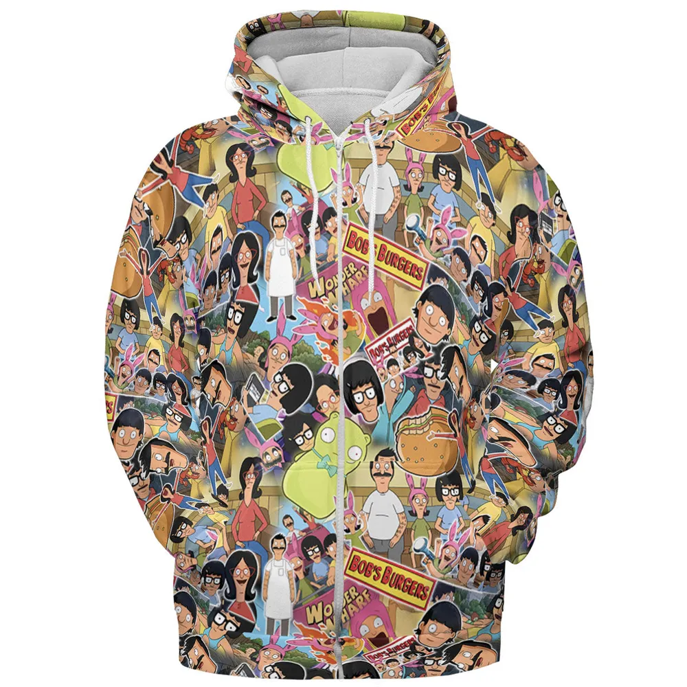 Bob's Burger Wonder Wharf All-over Print Hoodie - 4