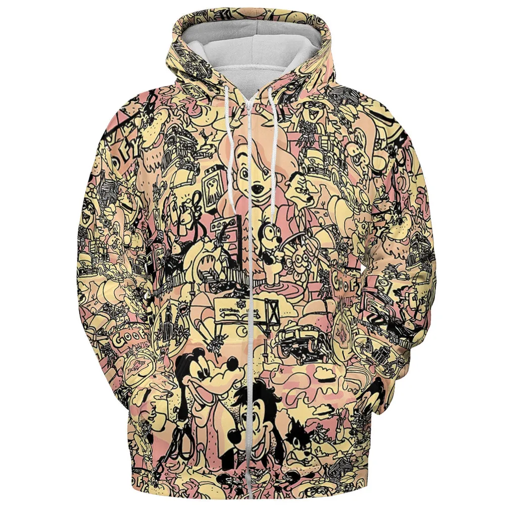 Goofy Movie Collage All-over Print Hoodie - 4