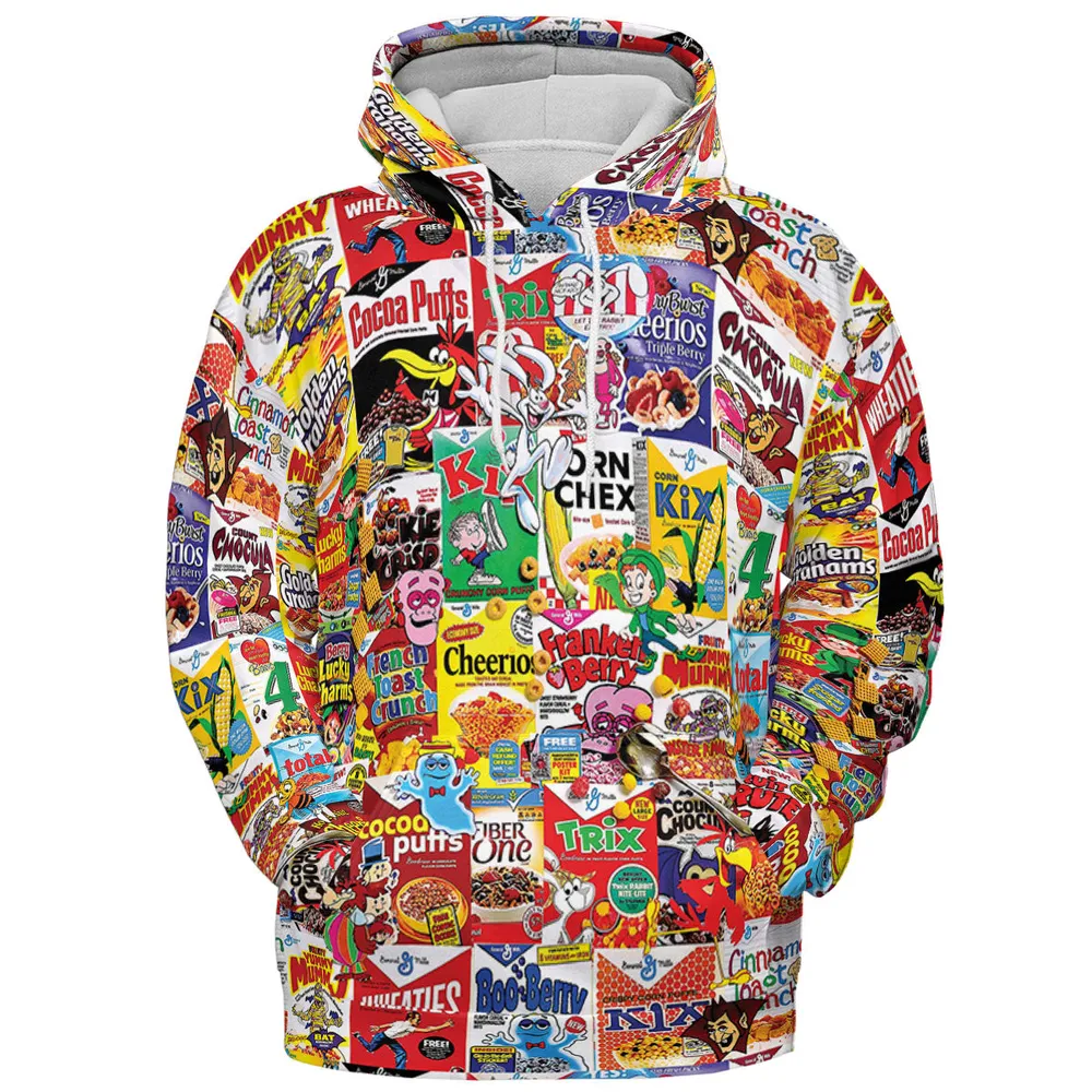 Popular Cereal Boxes All-over Print Hoodie - 3