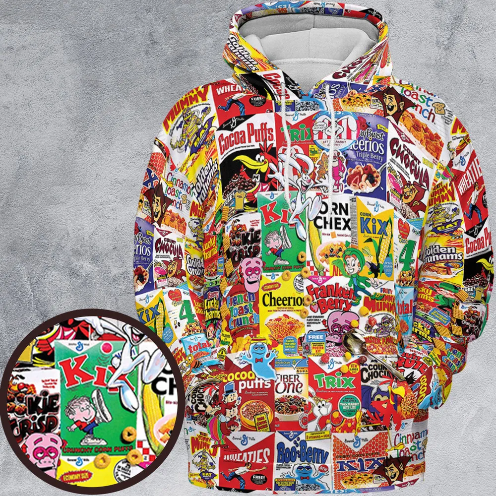 Popular Cereal Boxes All-over Print Hoodie - 2