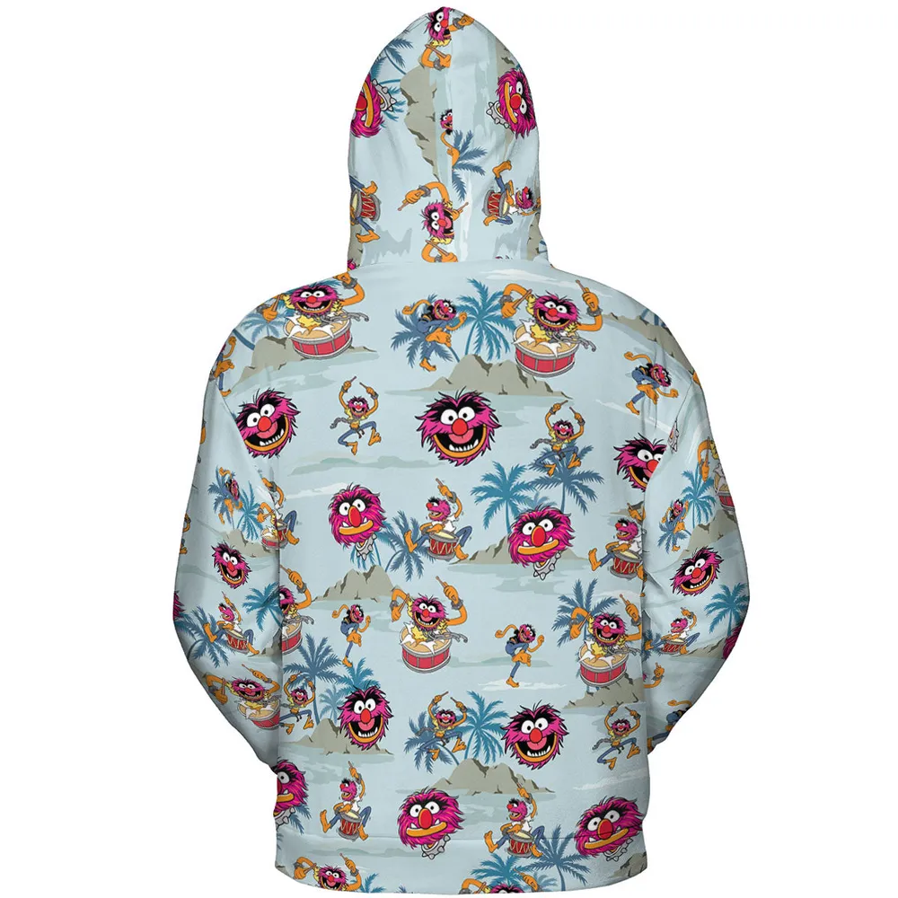 Animal The Muppet Show Drum Tropical All-over Print Hoodie - 5