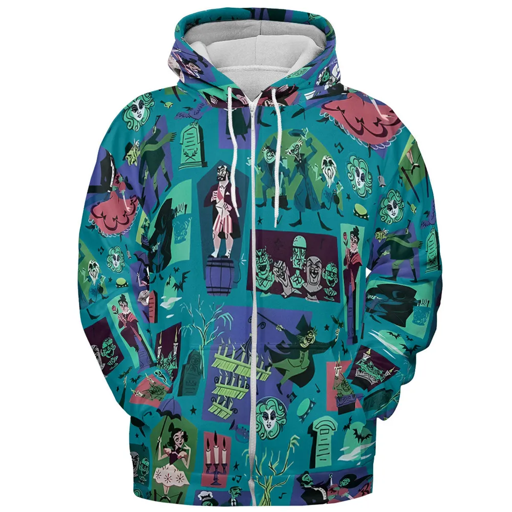 Haunted Chic Haunted Mansion All-over Print Hoodie - 4